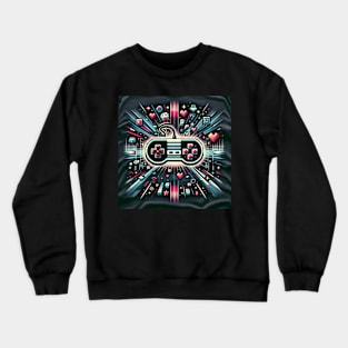 Retro Gamer Pulse Crewneck Sweatshirt